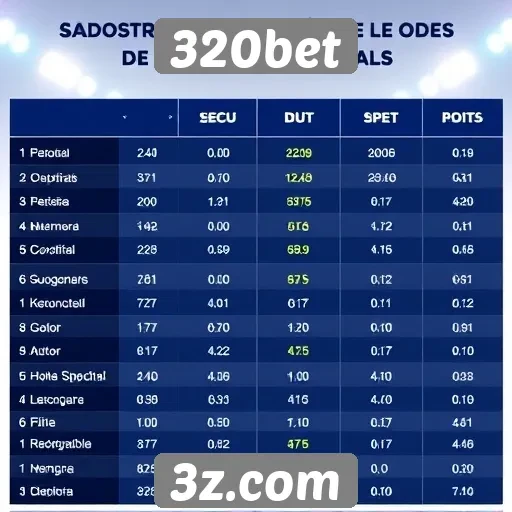 Comparativo de odds entre 320bet e concorrentes