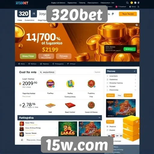 Análise da interface do usuário no site 320bet