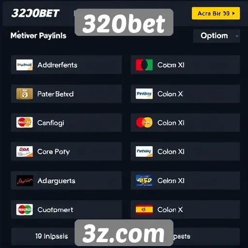 Métodos de pagamento aceitos no 320bet