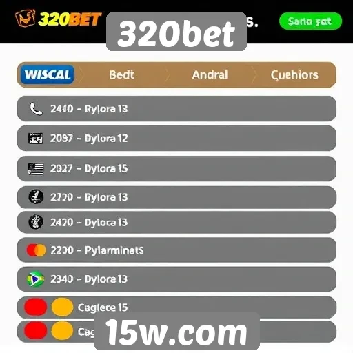 Detalhes sobre os métodos de pagamento do 320bet